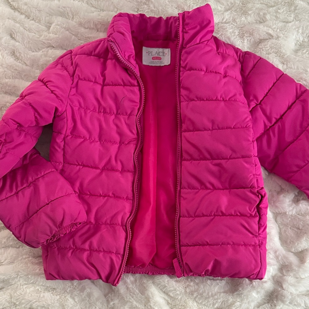 The Children's Place Fuchsia Puffer Jacket for Kids